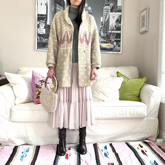 Vintage wool knit jacket - Picture 3 of 16